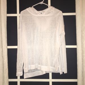 White see-through hoodie